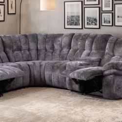 New Gray Recliner Power Sectional Couch! Includes Free Delivery 🚚!