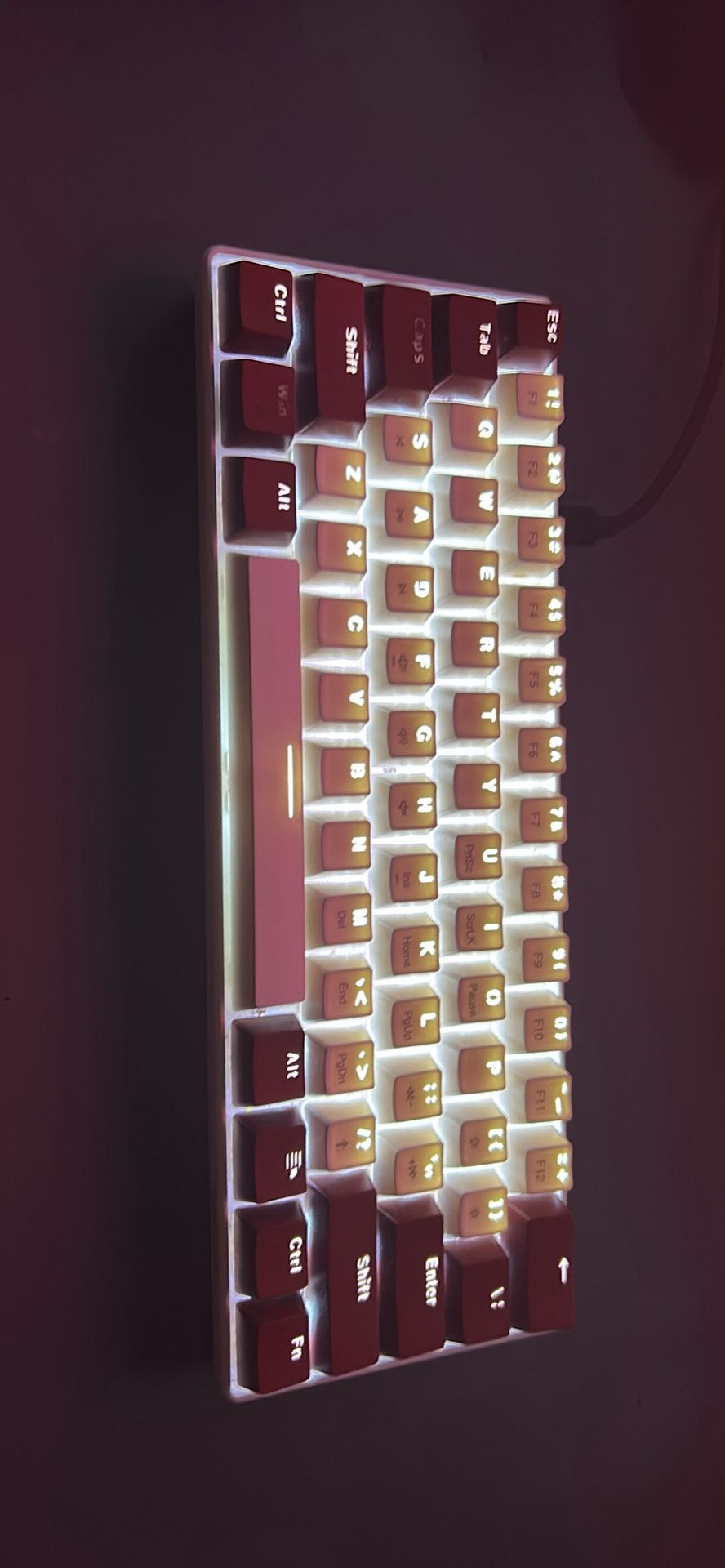 60% Keyboard With Red Switches