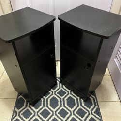 Black IKEA Nightstands