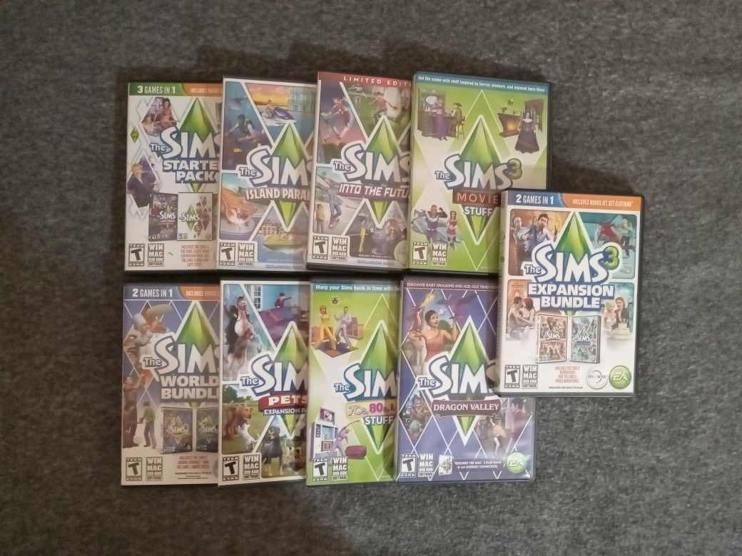 The Sims 3 (Base Game + Expansion Packs) For PC