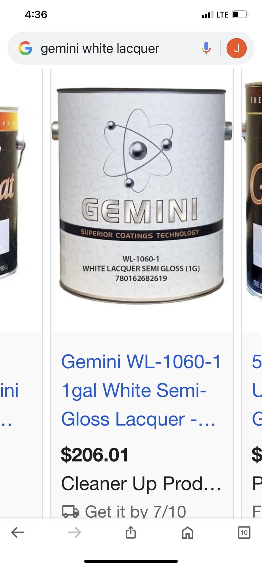 Gemini Superior Coating Lacquer Cabinet Paint