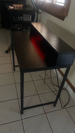 Black desk