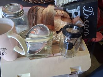 Glass Jars & misc