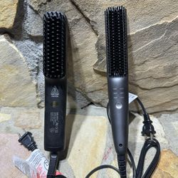 Two Hairbrush Straighteners