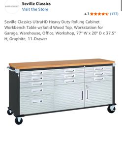 Rolling Cabinet For Tools Or Kitchen Island