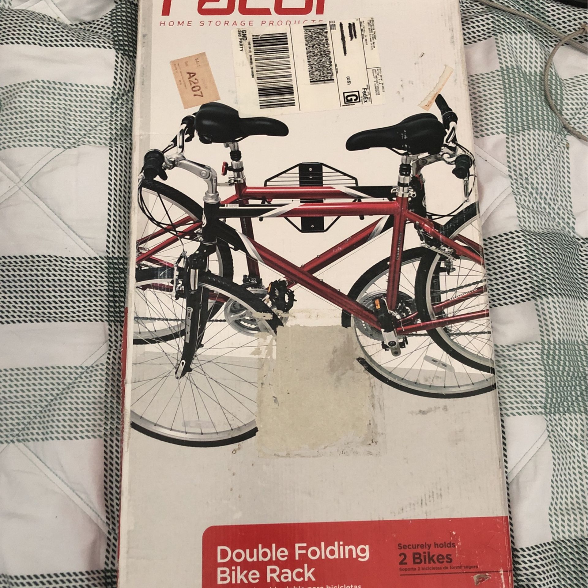 Racor Double Folding Bike Rack Bicycle 2 Bikes