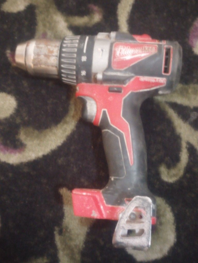 Milwaukee M18 18V Lithium-Ion Brushless Cordless 1/2 in. Compact Hammer Drill Tool Only