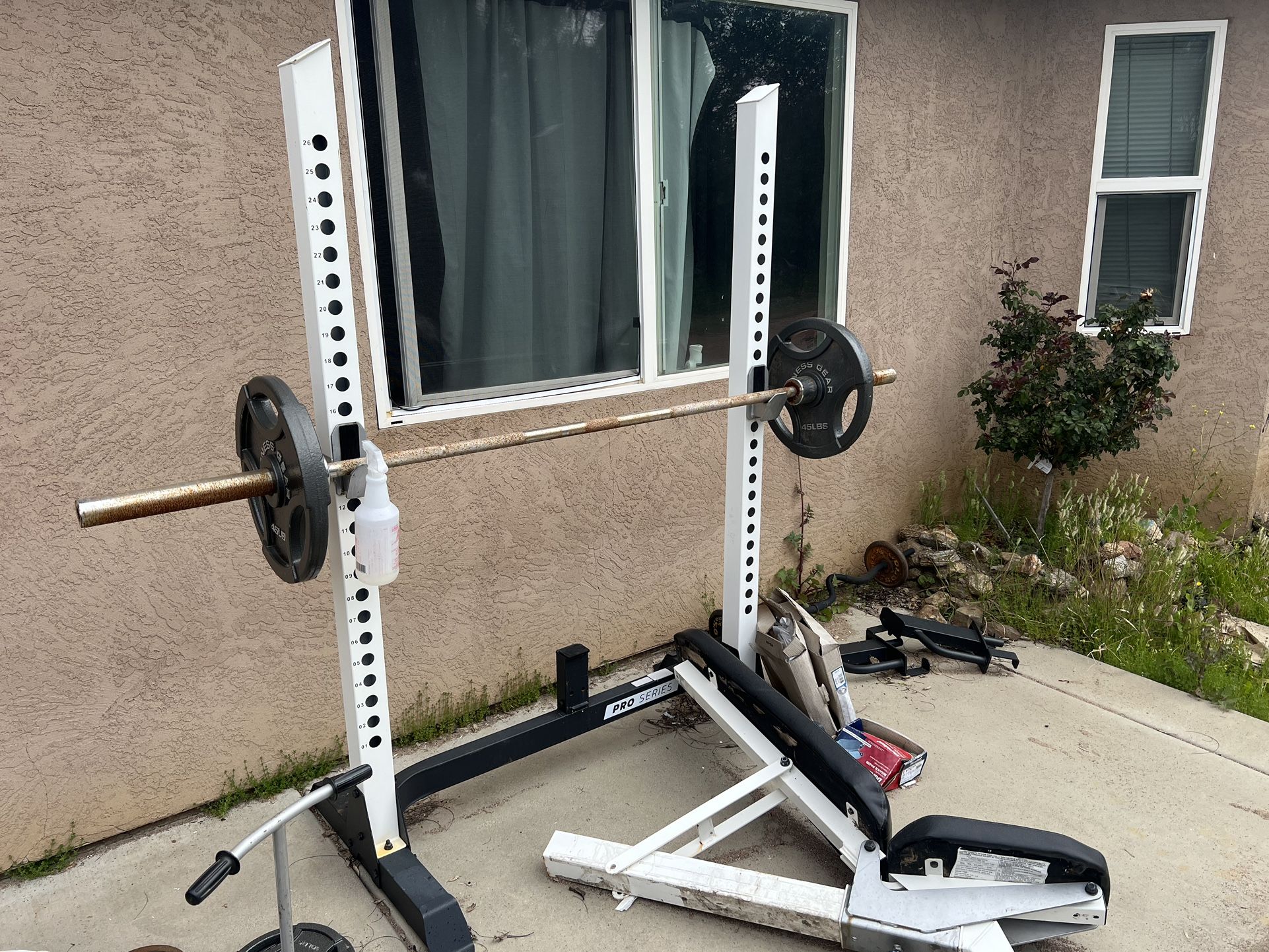 Weight Bench-Olympic Mar-bench-dumbbells