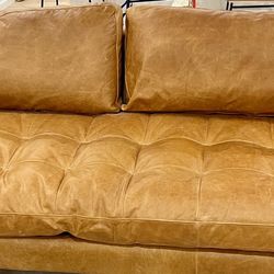 Poly And Bark Leather sofa 