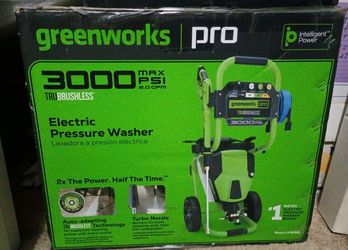 Greenworks Pro 3000 PSI 2.0 GPM Electric Pressure Washer Brushless BNIB