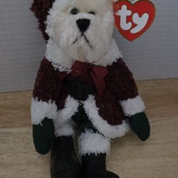 TJ santa bear eight inch plush