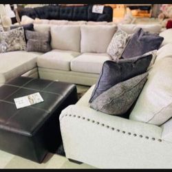  U Shape Natural Soft Color Comfort Sectional| Brand New 