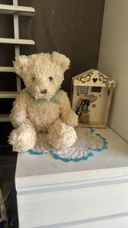 Osito Casita Carpeta De Crochet 