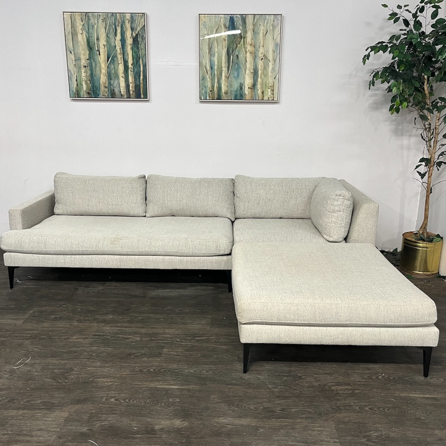 West Elm Andes 3pc Sectional Couch | Free Delivery! 