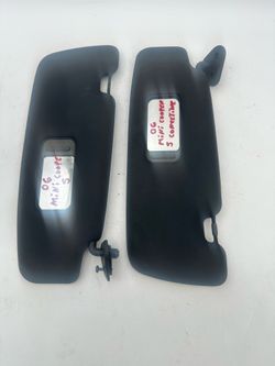 2002 - 2008 Mini Cooper Convertible R52 Sun Visor OEM Pair Black