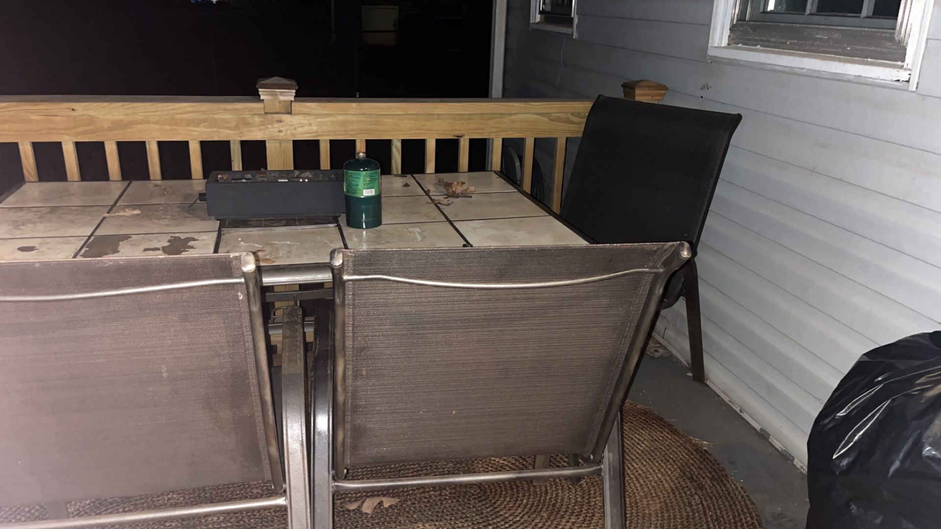 Patio Table With Fire Pit In Middle 