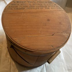 Antique No. 20 Mince Meat Bucket With Lid