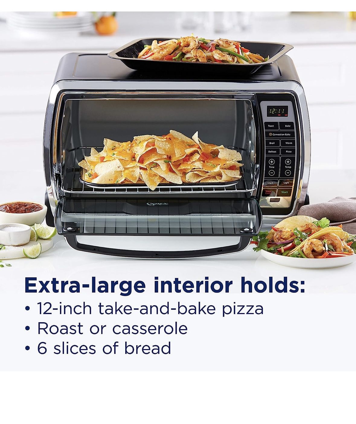Oster Toaster Oven Digital Convection Oven, Large Slice Capacity