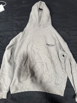 Fear of god essentials hoodie dark oatmeal