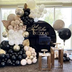 Backdrops And Balloon Garlands