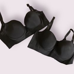 2 Woobilly Deep Cup Black Bras 42DD(E) NEW never used for Sale in Hammond,  IN - OfferUp