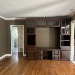 Furniture, Entertainment Center Shelves Cabinets Hutch