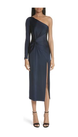 Cushnie Navy Twist Front Dress - size 10
