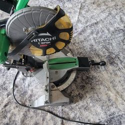 Hitachi compound miter saw c12fdh  with laser