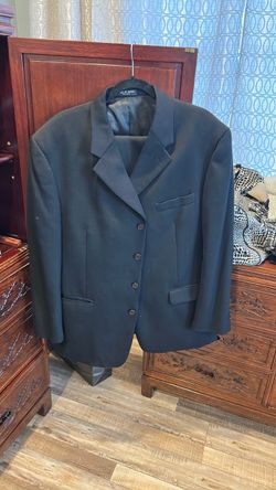 Black Men's Suit Blazer Jacket