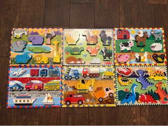 Melissa & Doug Chunky Puzzles $10 EACH OR $50 for ALL.