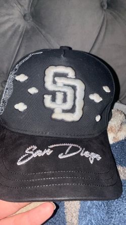 San Diego Padres Black Trucker Snapback Hat