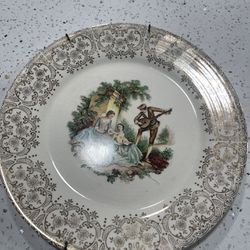 Antique Limoges Decorate Porcelain Plate 