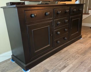 DRAWER DRESSER 73"X16"X36".