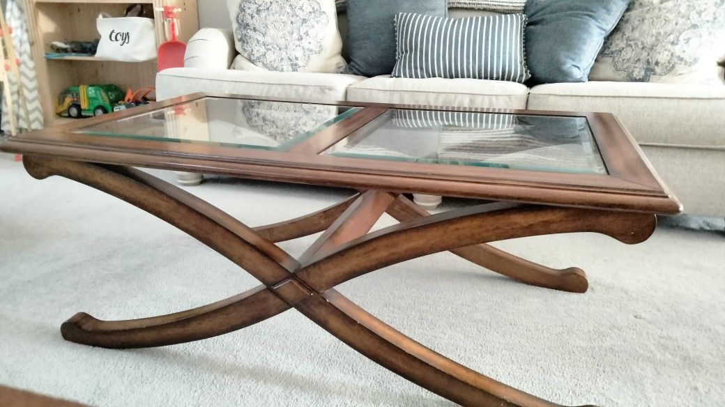 Coffee Table with Glass Top