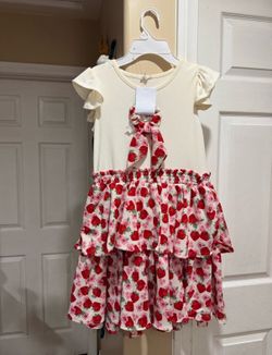 Girl strawberry dress