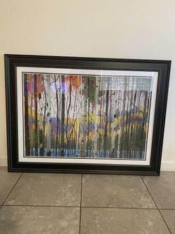 44W"x32H": LONE RANGER by GRAHAM FORSYTHE - DOUBLE MATTE, GLASS and FRAME