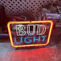 Vintage Bud Light Neon Sign