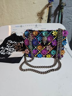 Kurt Geiger Mini Kensington Flowers Leather Bag