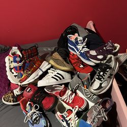 Everything must go . Versace, adidas , nike , Jordan’s , vans