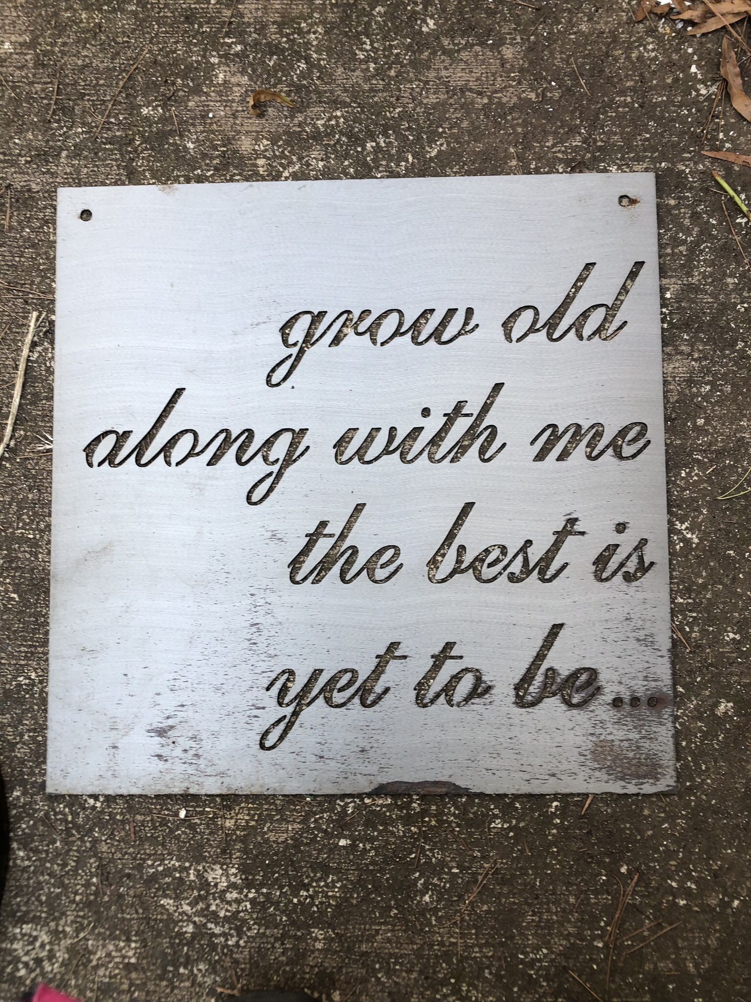WEDDING SIGN- Metal Can Be Painted