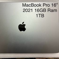 MacBook Pro 16” 2021 Inch 16GB 1TB