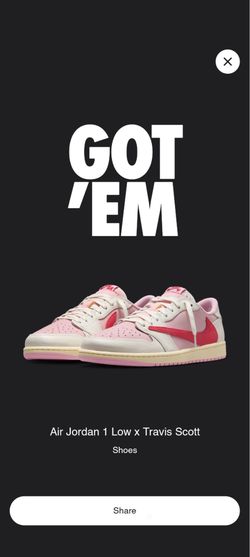 Travis Scott Tropical Pink size 14