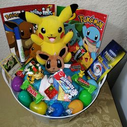 POKEMON EASTER BASKET. (PICK UP IN MODESTO.)