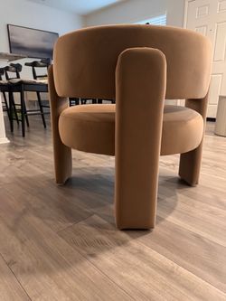brown soft modern chair