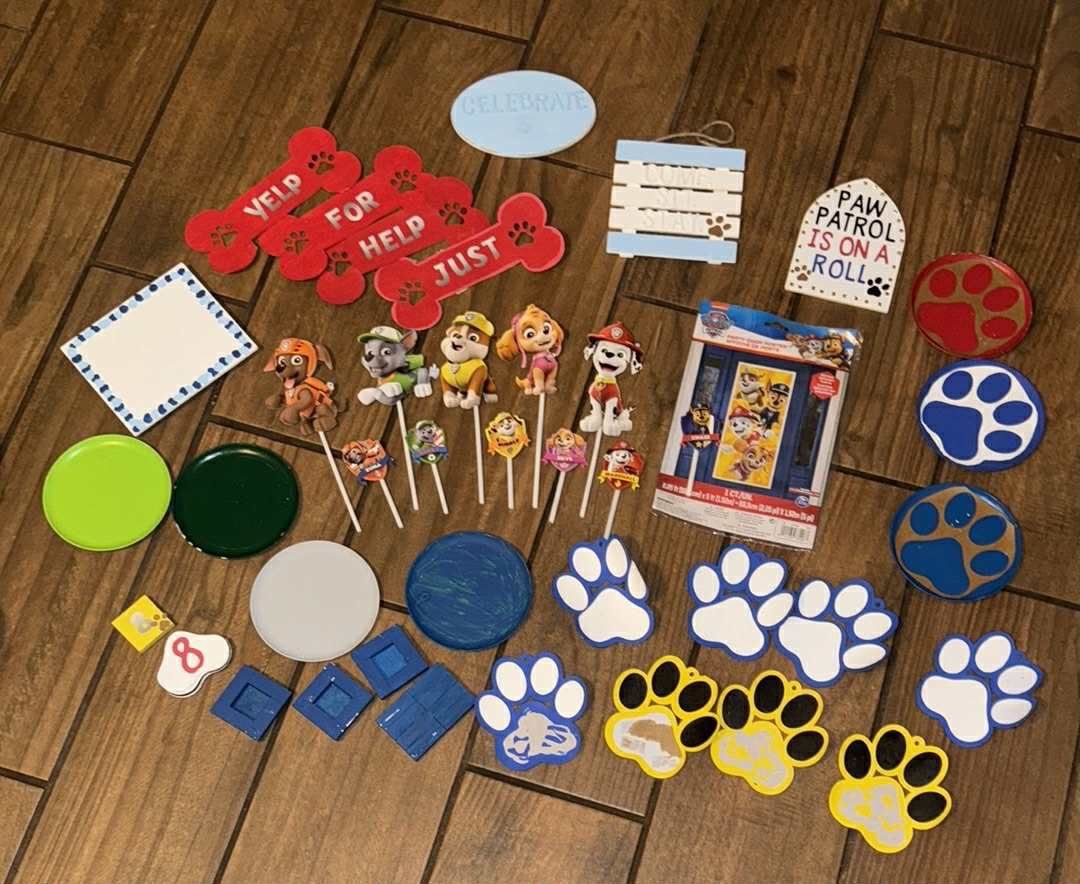 Paw Patrol Birthday themed party decoration