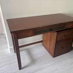 Desk & File Cabinet