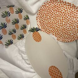 Pineapple Kitchen Trays Set Of 3