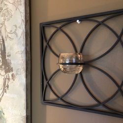 Set Of 2 Metal Candle Holders