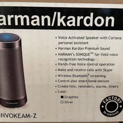 Hartman/Kardon Voice Activated Speaker With Cortana Personal Assistant