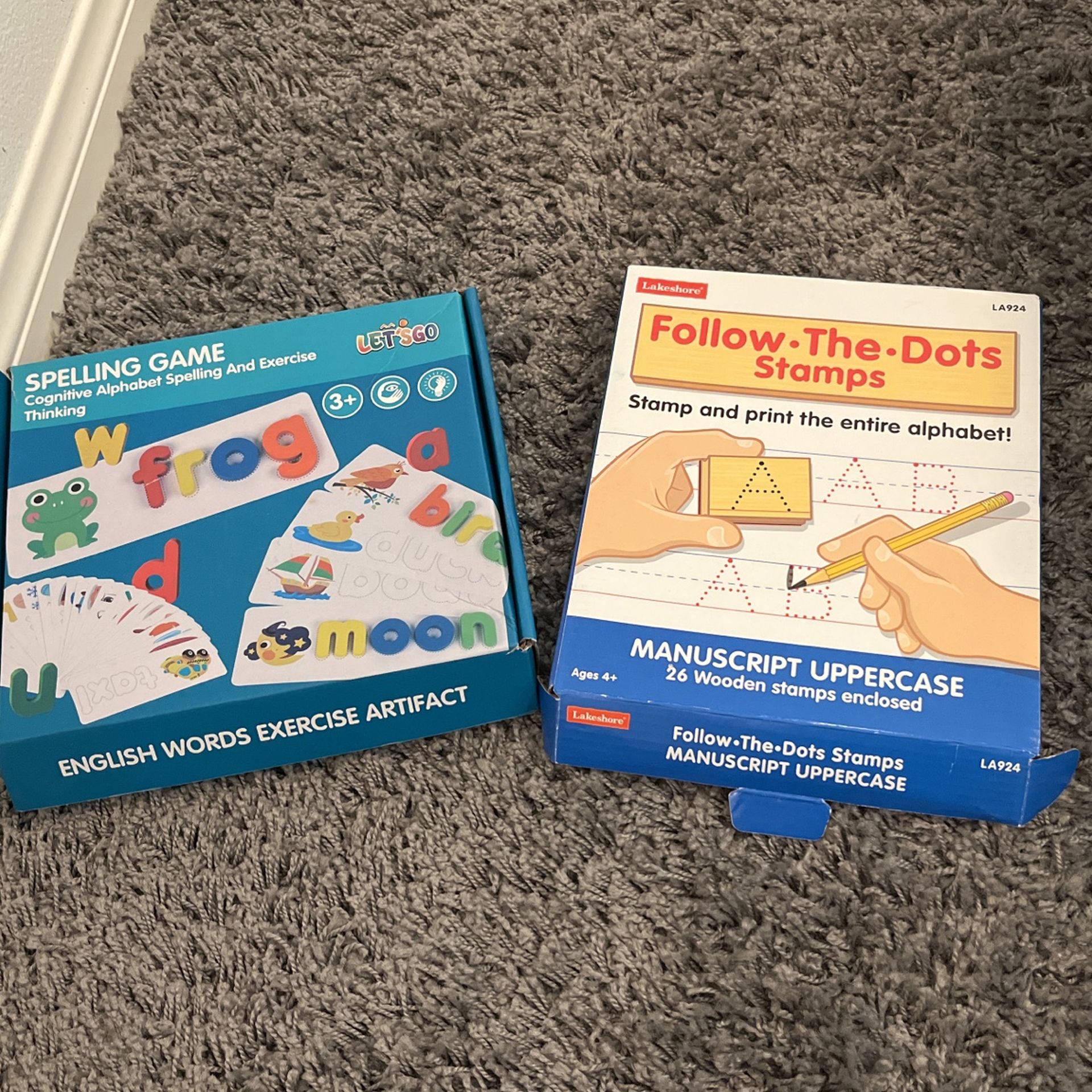 Rubber Stamps And Spelling Game